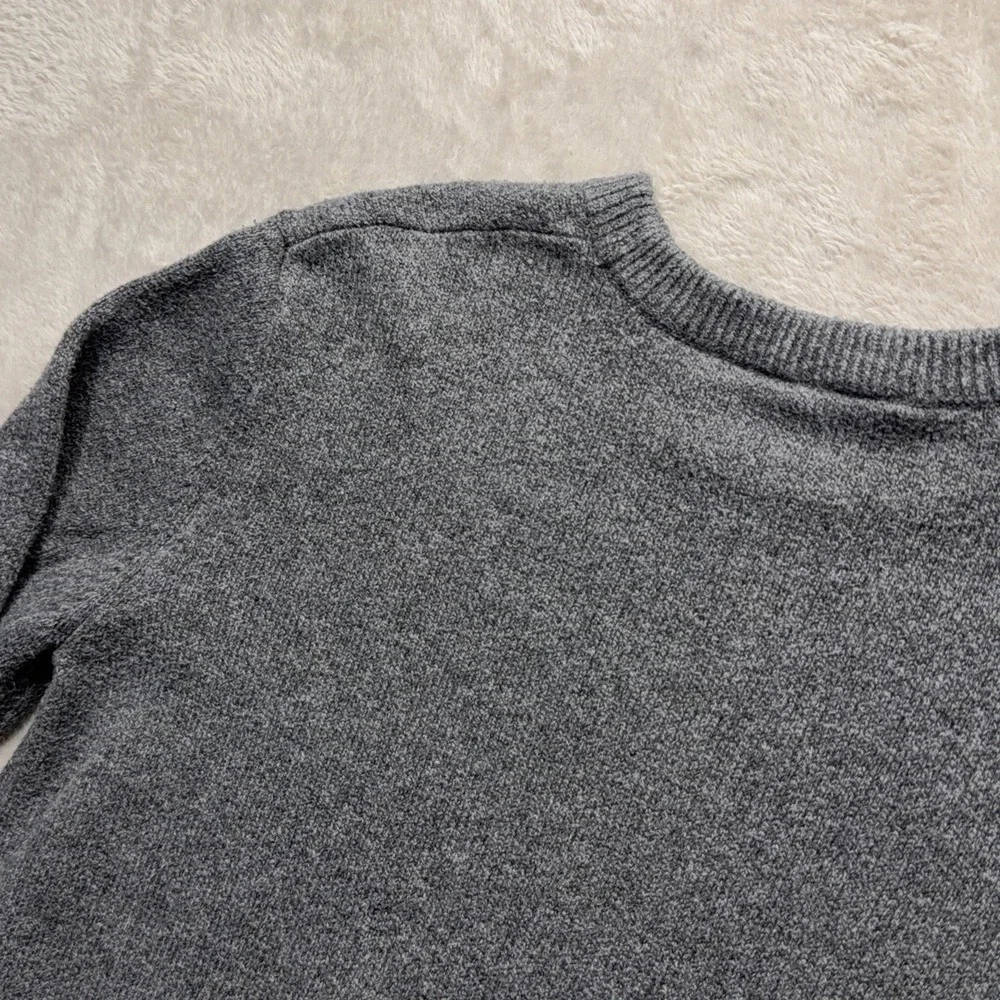 Gap Kids Fair Isle Sweater 2XL 14-16 Gray Cotton Knit Geometric Pullover Youth